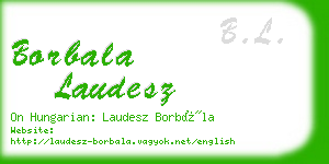 borbala laudesz business card
